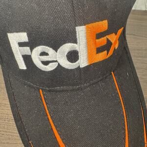 FedEx Embroidered Hat – Black and Orange Delivery Driver Baseball Cap